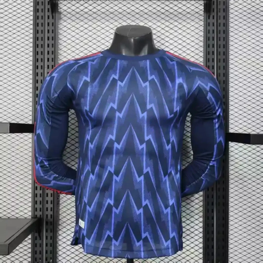 Arsenal 25-26 Away Long Blue Jersey - Player Version-CKK-1
