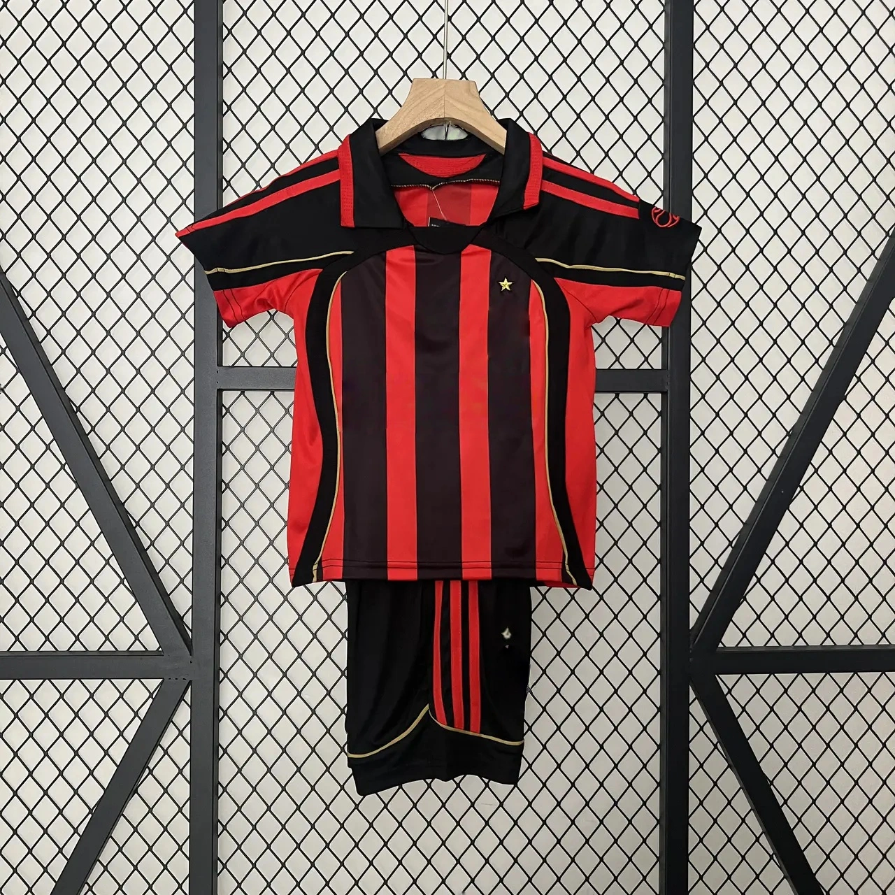 Retro AC Milan 2006-07 Home Stadium Kids Kit-CKK-1
