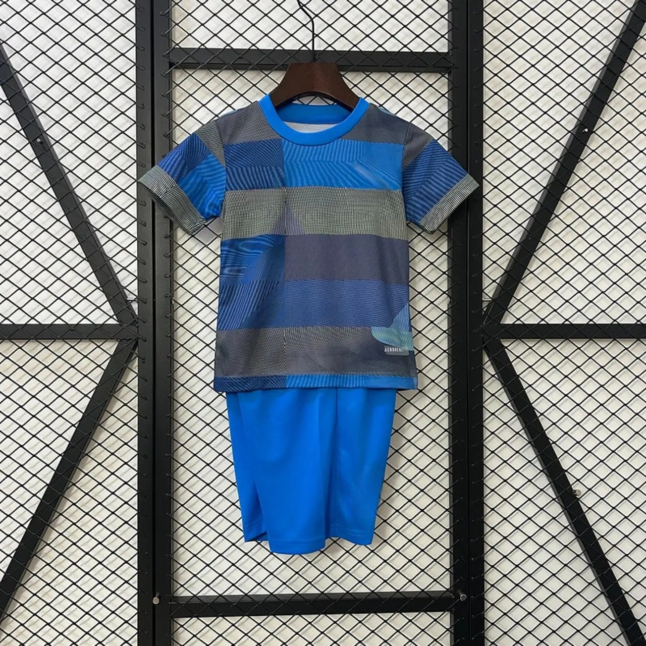 Real Madrid 25-26 Blue Pre-Match Traning Kids Kit-CKK-1