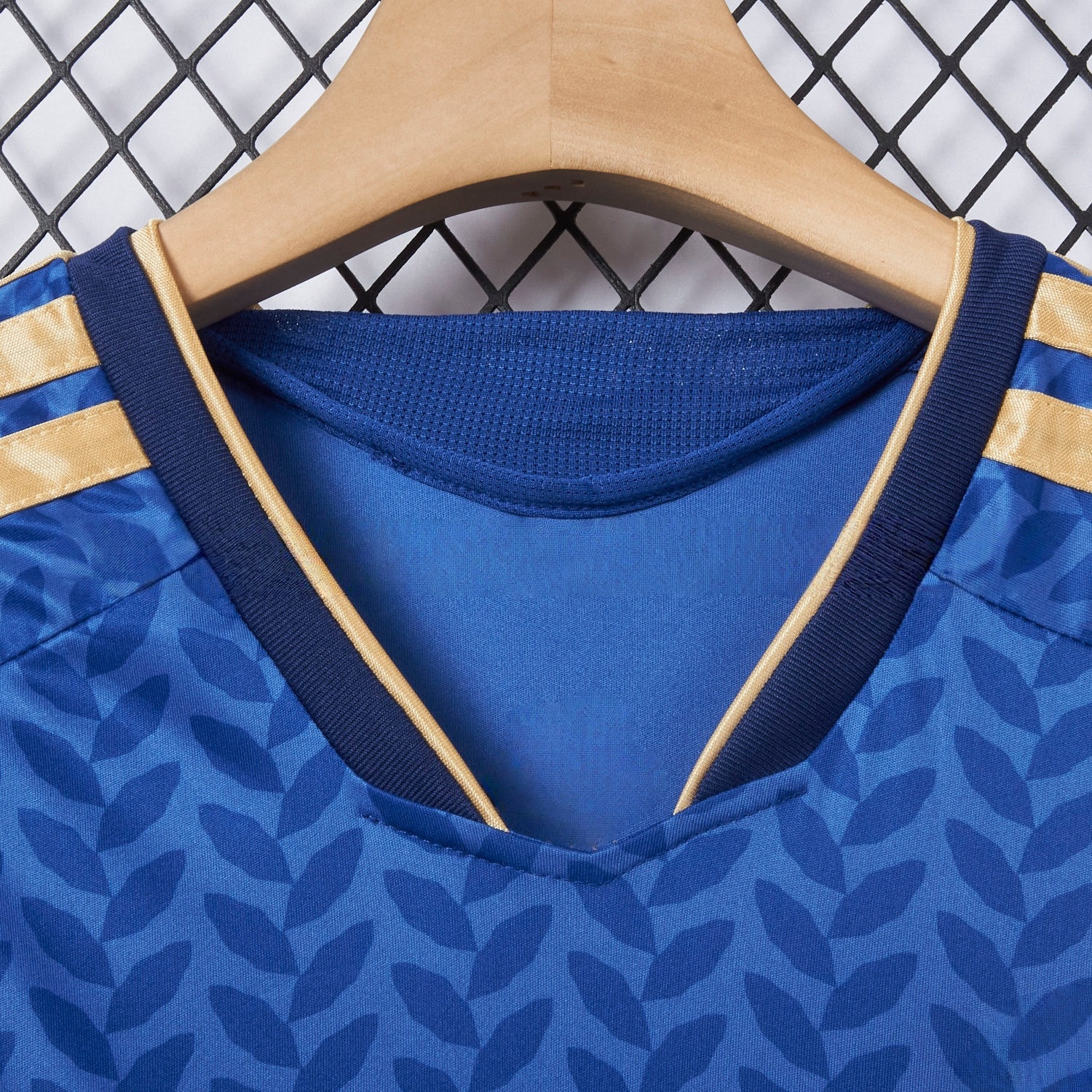 Italy football shirt collar detail