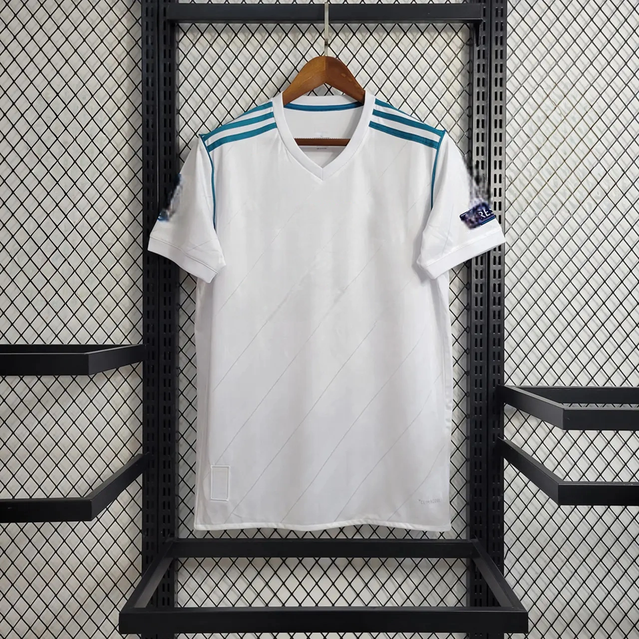 Retro Real Madrid 17-18 Home Jersey - with Champions League Final Final-CKK-1