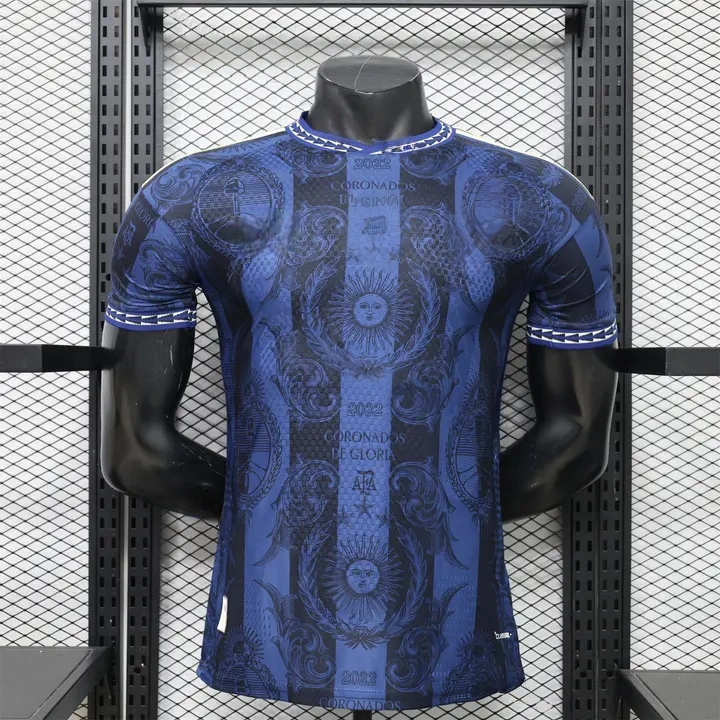 Argentina 2026 Dark Blue And Black Pattern Sun Special Edition Jersey Player Version | National Team Football Shirt-CKK-1