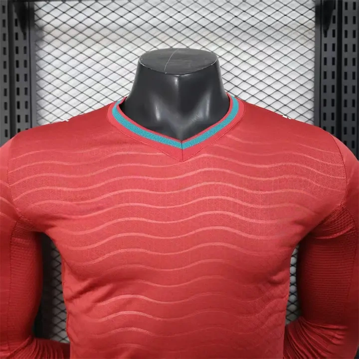 Portugal 2026 Home Long Sleeves Jersey   Player Version