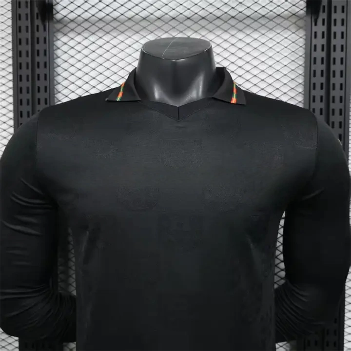 Portugal 2026 Away Black Long Sleeves Jersey Player Version
