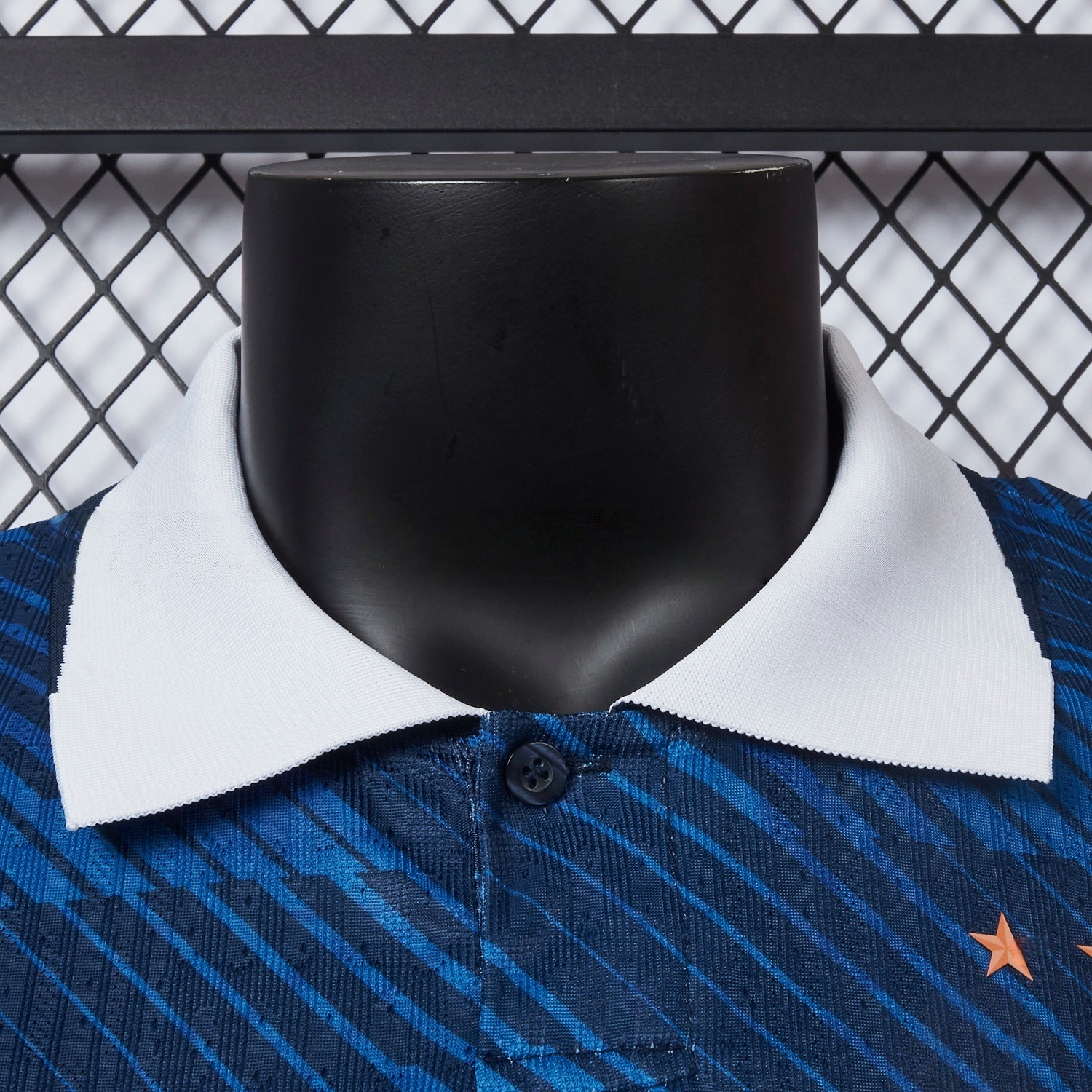 Player version soccer jersey side view
