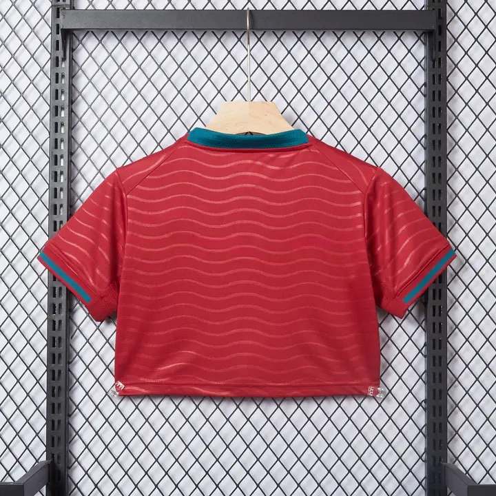 Women's Portugal 2026 Home Cropped Jersey