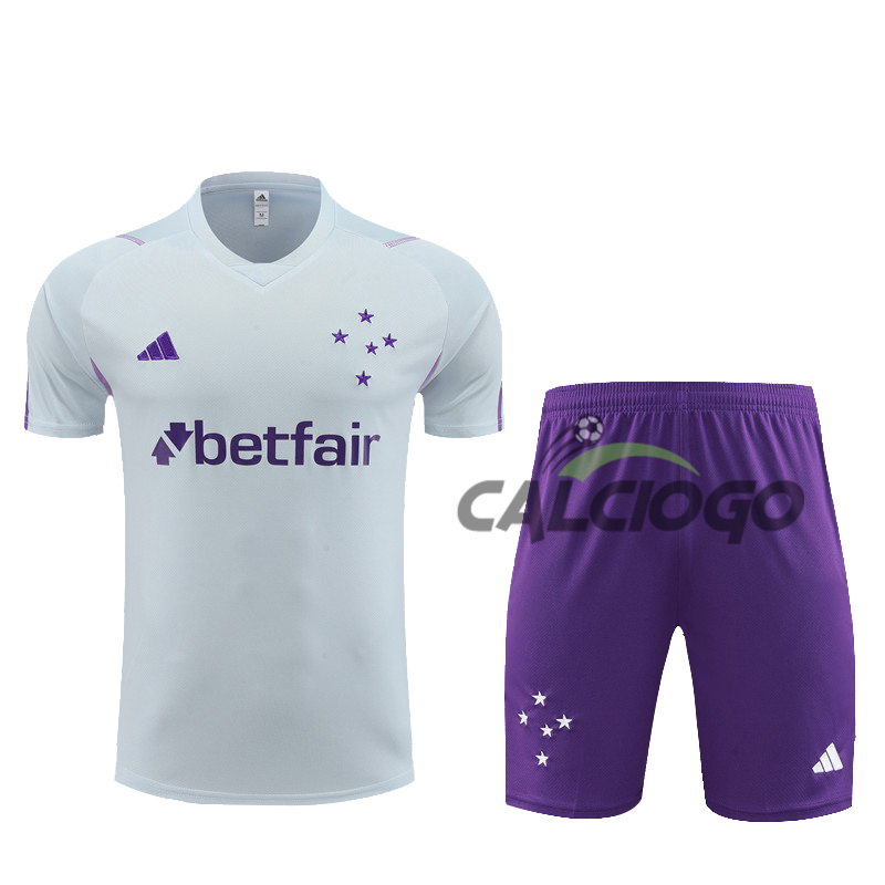 Kit Maglia Cruzeiro Esporte Grigio 2023-2024