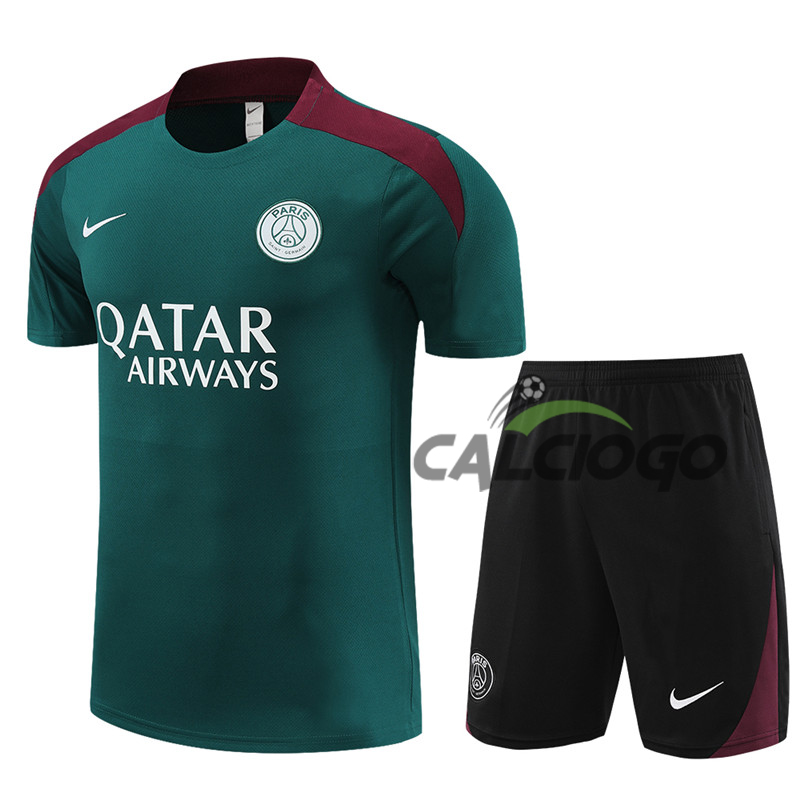 Tuta Maillot Paris PSG Verde Jersey 2024-2025