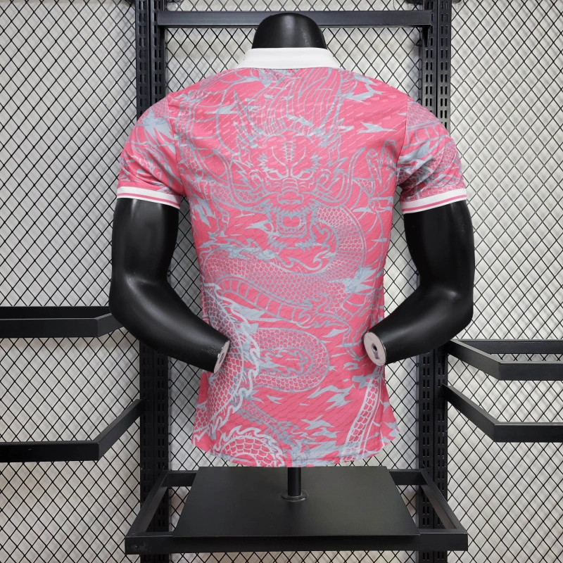 Real Madrid 25-26 Pink and White Gradient Chinese and Western Style Dragon Jersey - Player Version-CKK-1