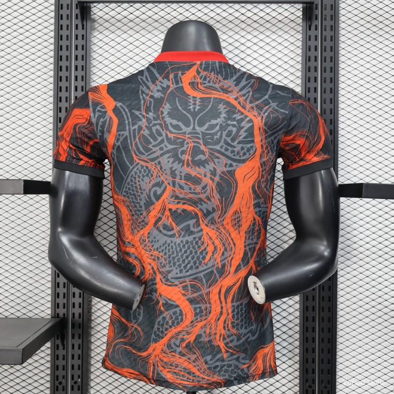 Real Madrid 25-26 Grey Chinese Loong and Red Fire Black Jersey - Player Version-CKK-1