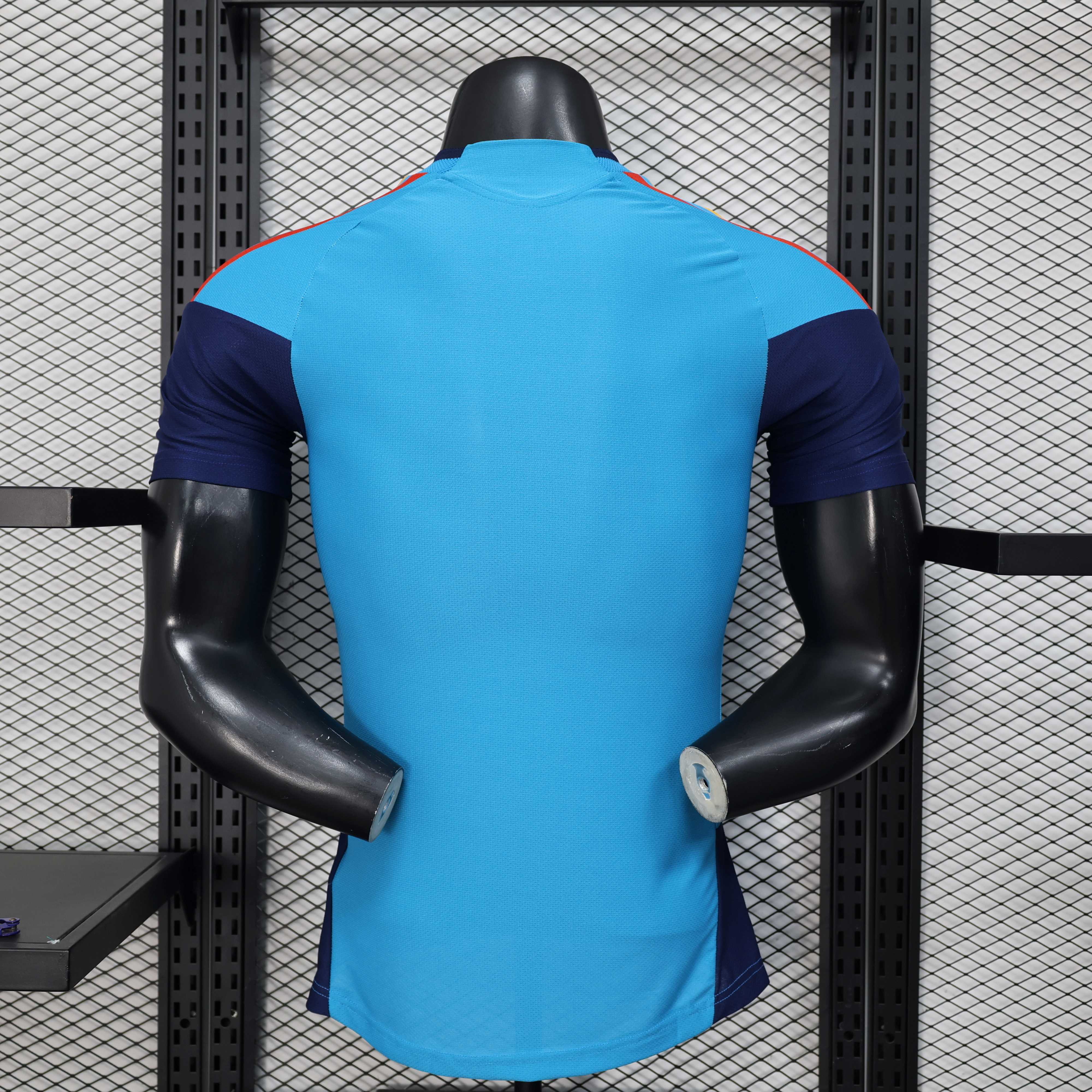 Spain 2026 Blue Pre-Match Training Jersey - Player Version | Football Training Shirt-CKK-1