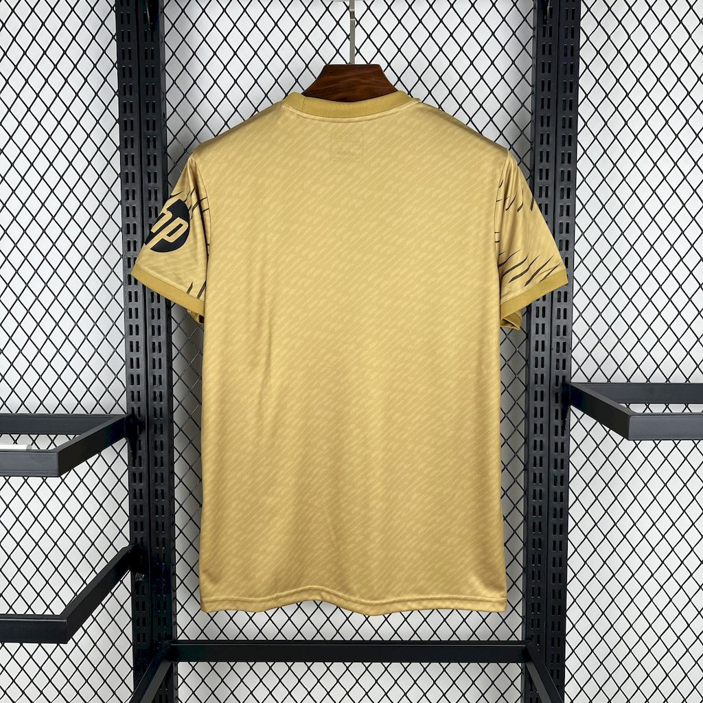 Real Madrid 25-26 Gold Swirl Training Jersey - Fans Version-CKK-1