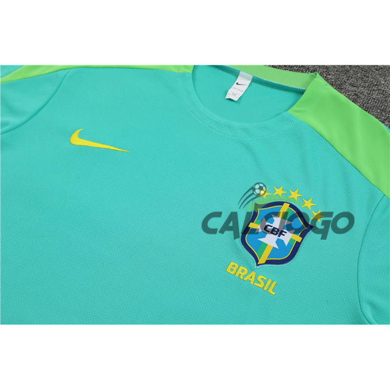 Maglia Brazil Verde Manica Corta Jersey 2024-2025