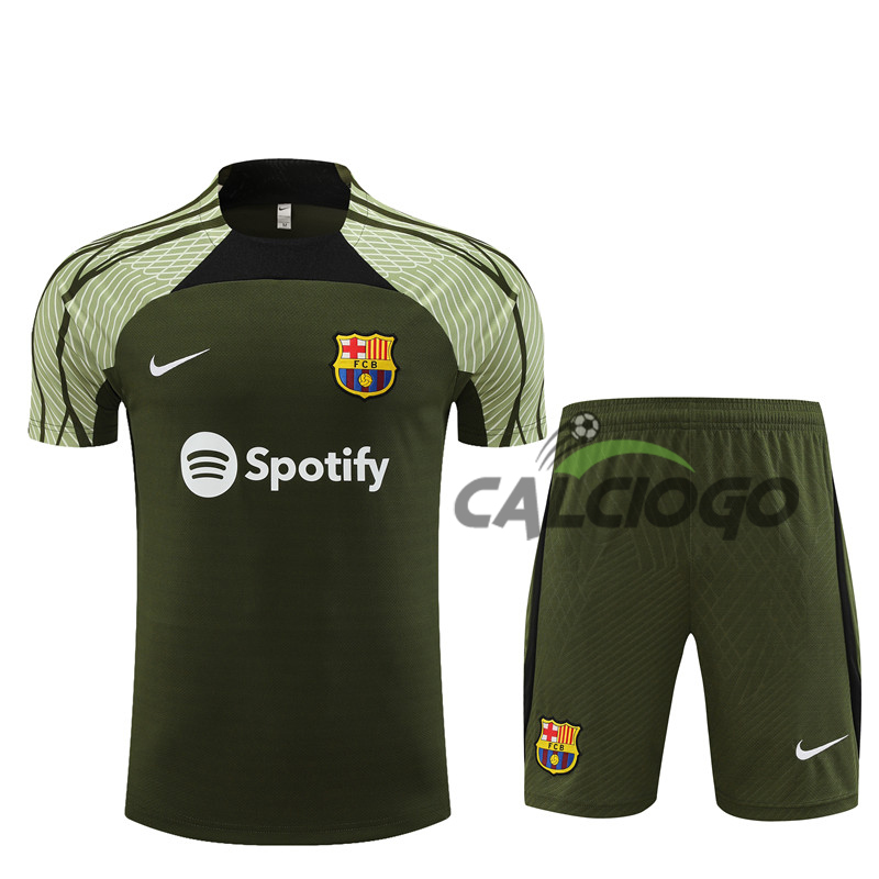 Tuta Maillot FC Barcellona Verde 2023-2024