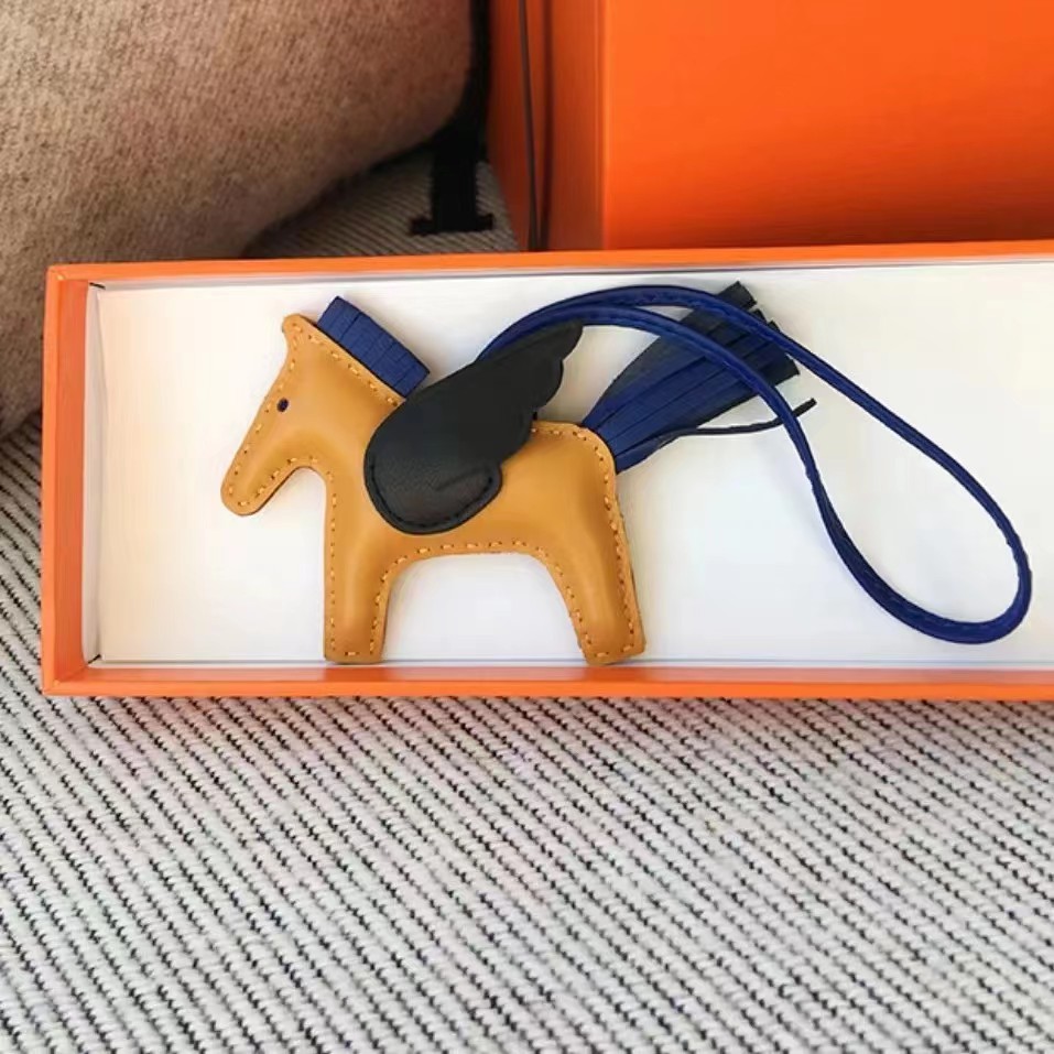 Hermès Milo Lambskin Horse Bag Charm