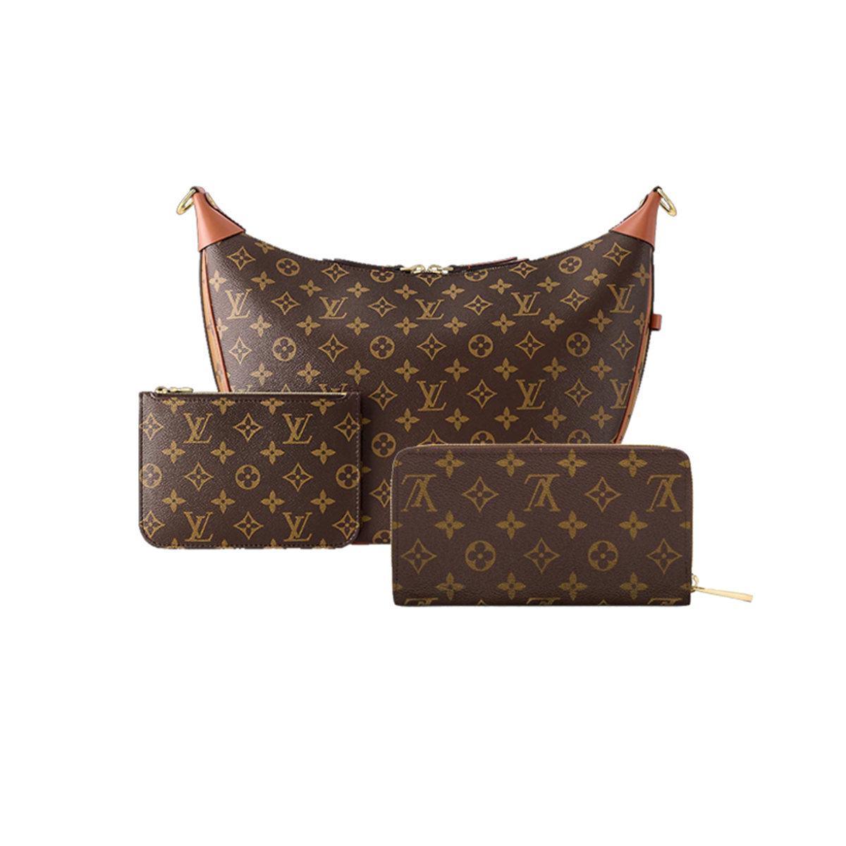 Louis Vuitton Loop Hobo Bag Zippy wallet Ref:M46311+M60017