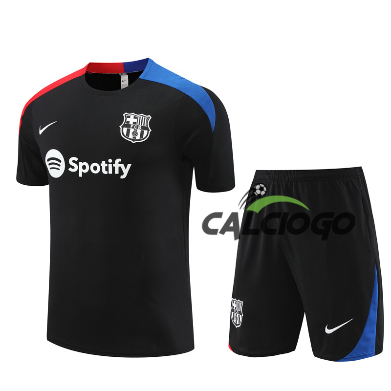 Tuta Sportiva FC Barcellona Nero Jersey 2024-2025
