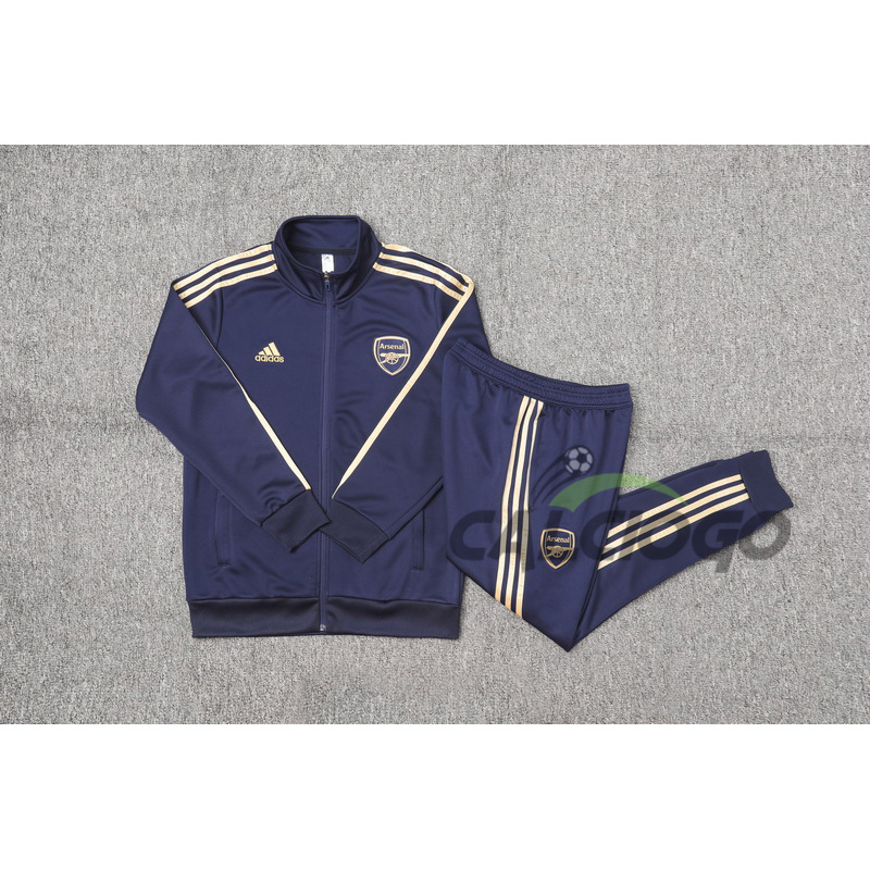 Tuta Calcio Arsenal Felpa Zips Blu 2023-2024