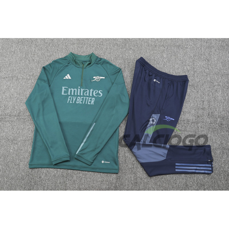 Tuta Arsenal Felpa Zips Top Pantaloni 2023-2024