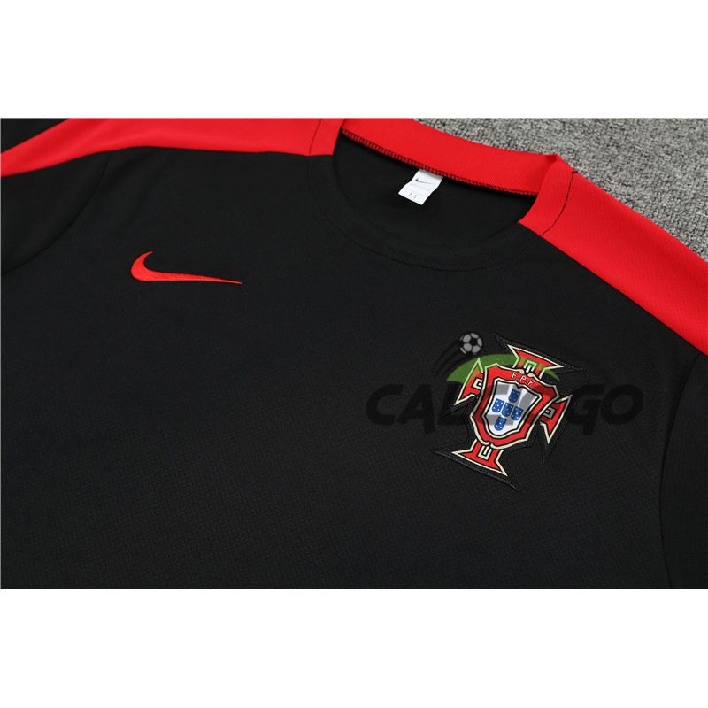 Maglia Portugal Nero Manica Corta 2024-2025
