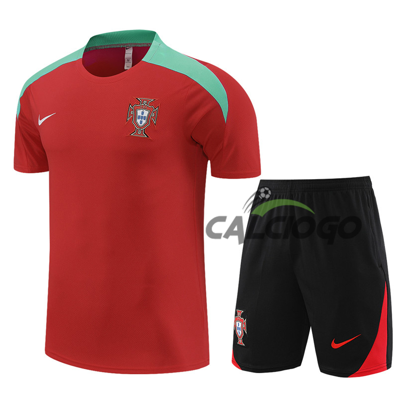 Kit Maglia Portugal Rosso Jersey 2024-2025  