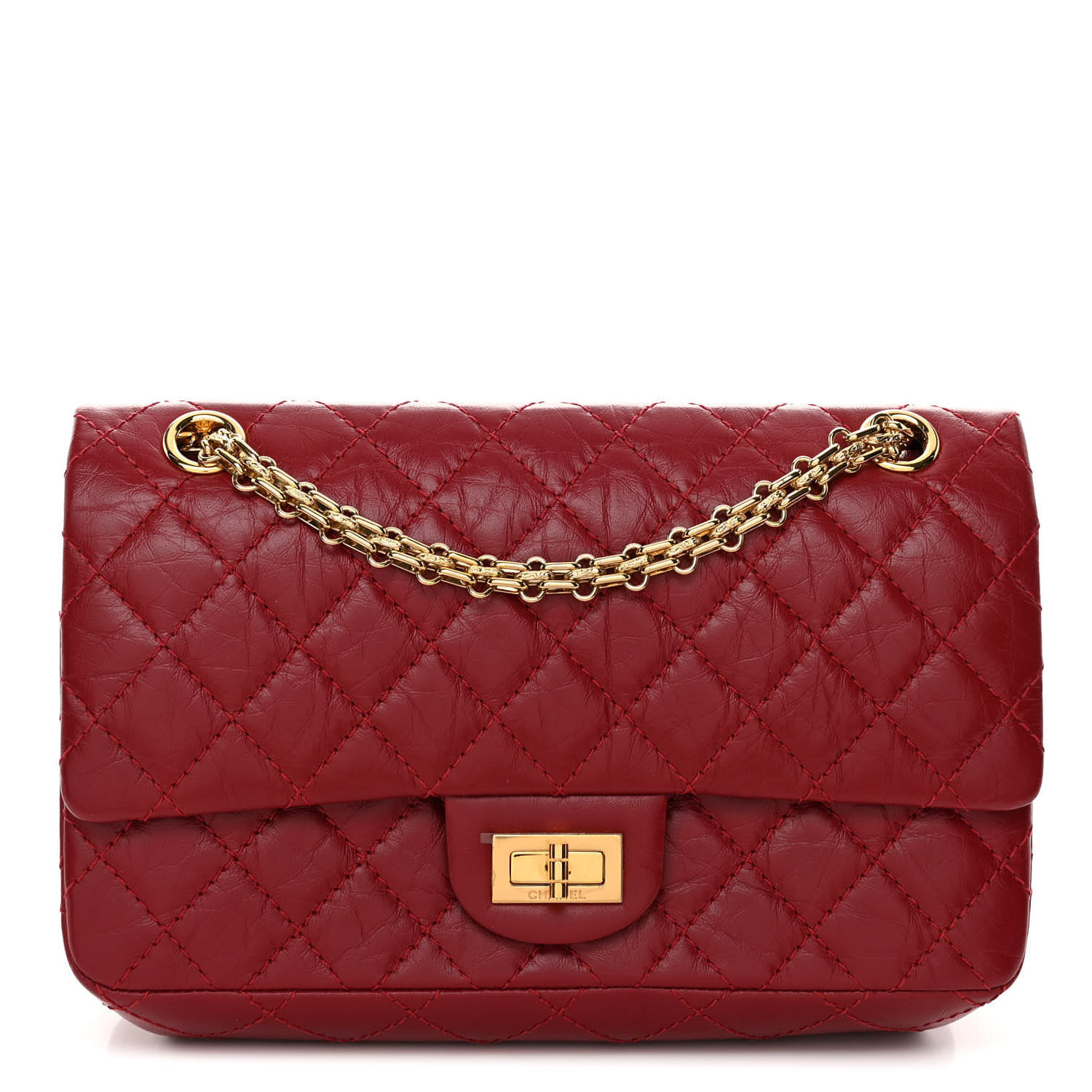 CHANEL Aged Calfskin Quilted 2.55 Reissue 225 Flap