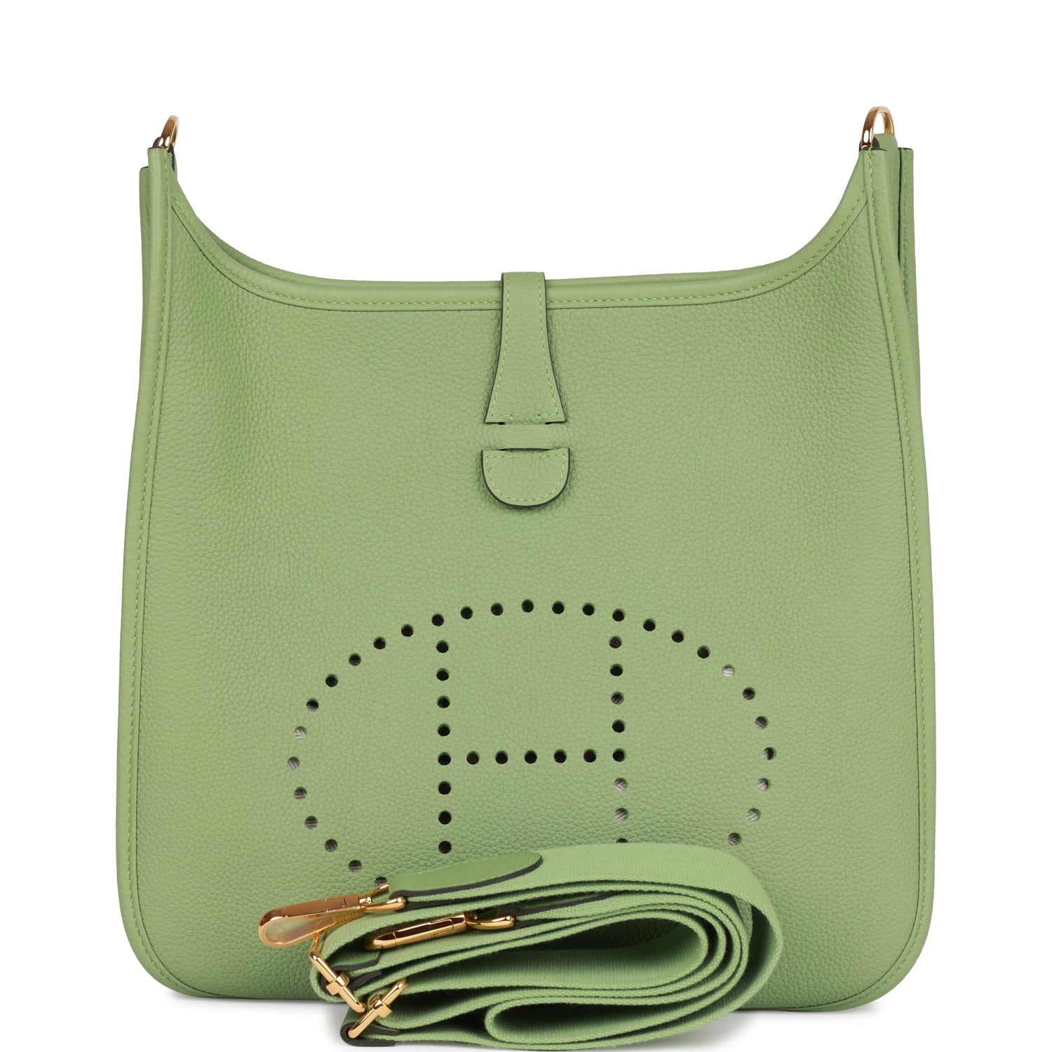 Hermès Evelyne III PM Vert Criquet Clemence Gold Hardware