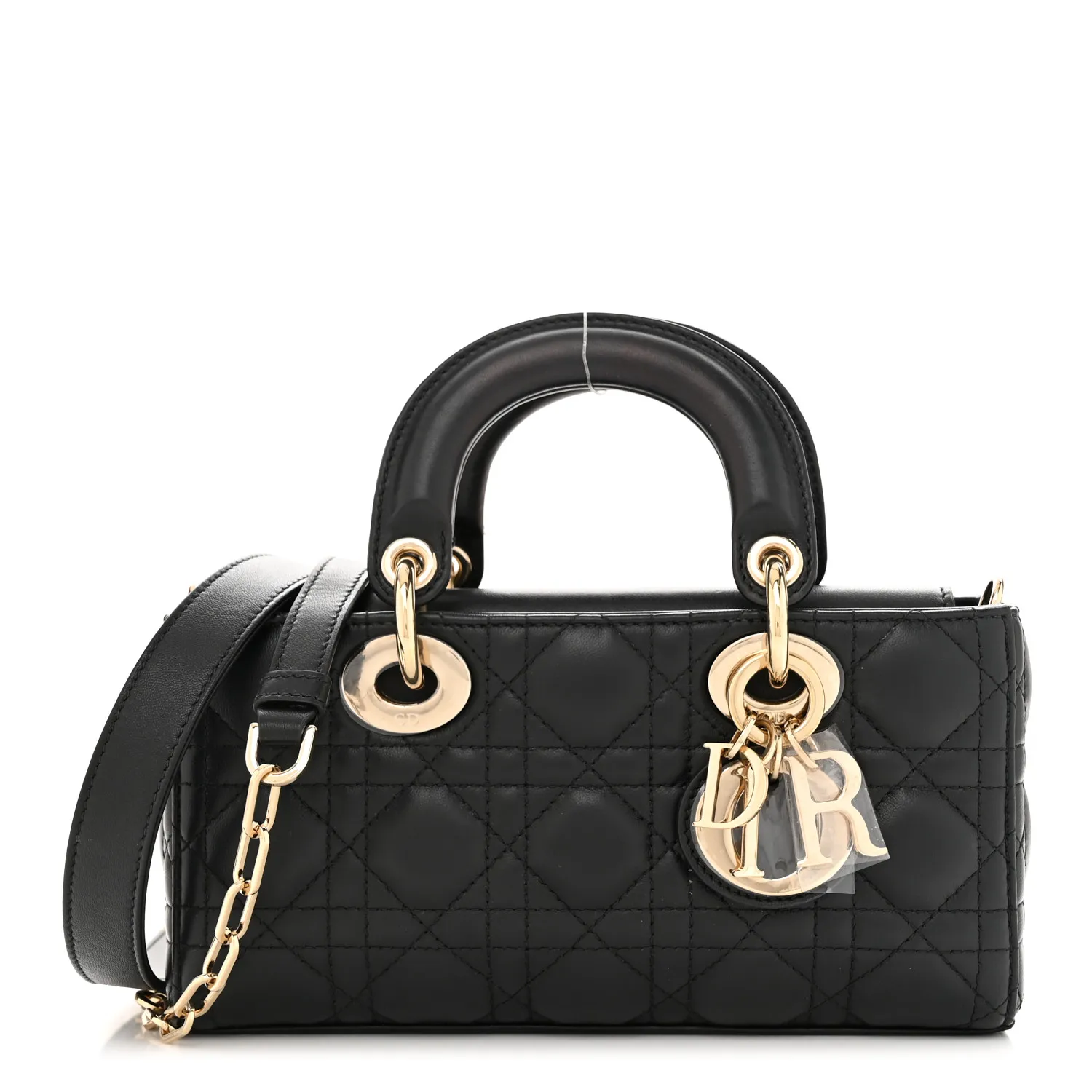 DIOR Lambskin Cannage Small Lady D-Joy Black