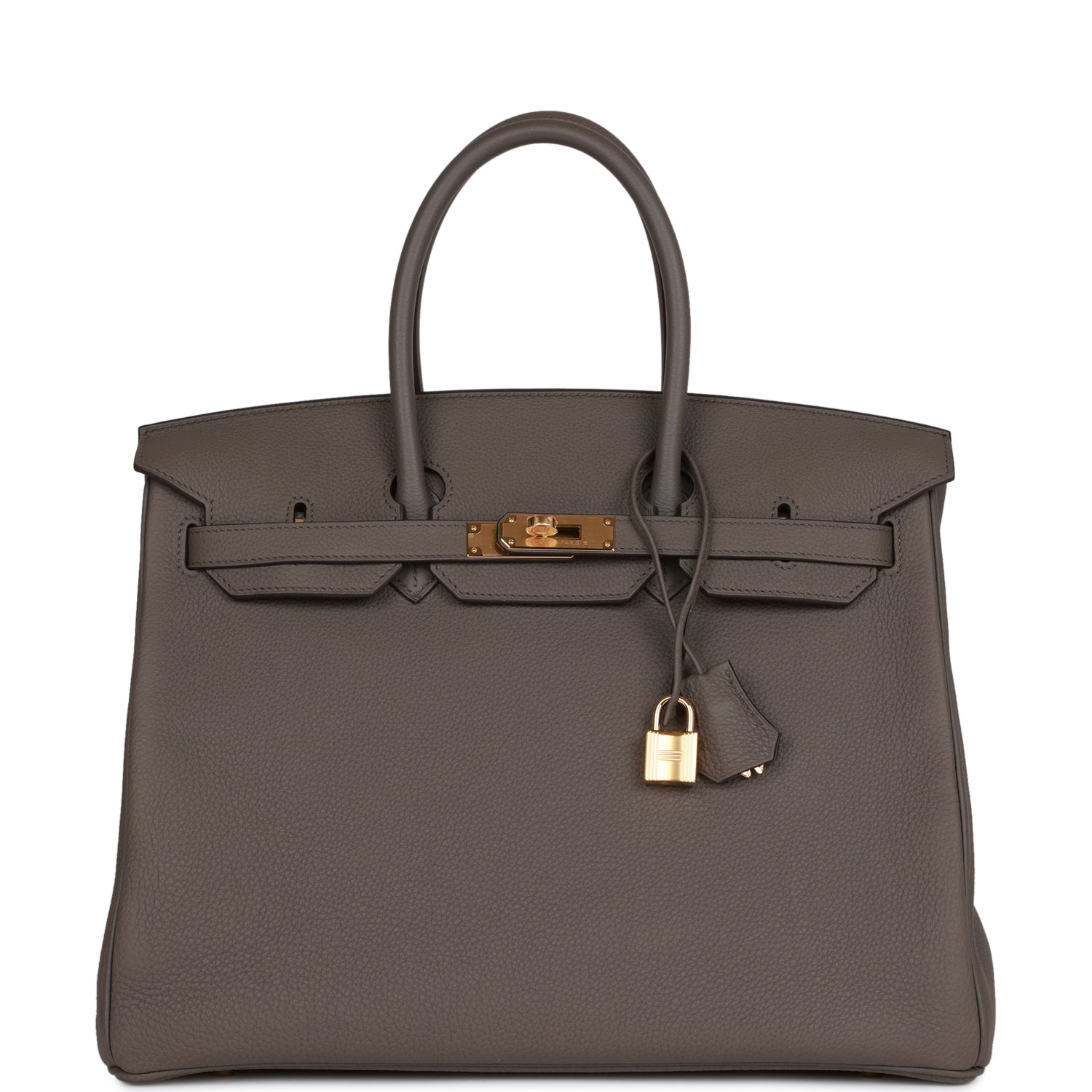 Hermès Birkin 35 Gris Etain Togo Gold Hardware