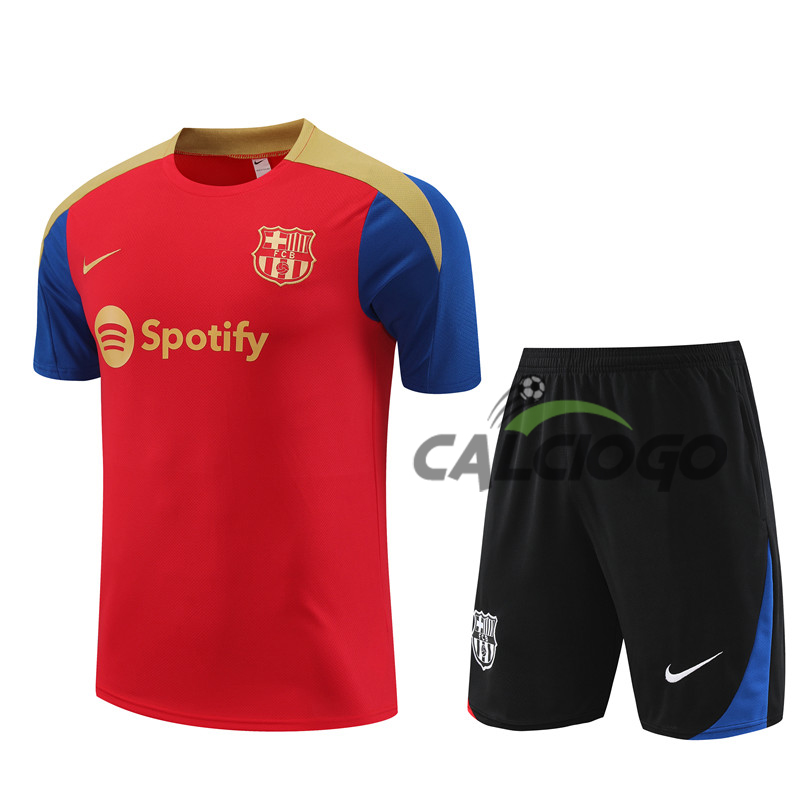 Kit Gara FC Barcellona Rosso Jersey 2024-2025