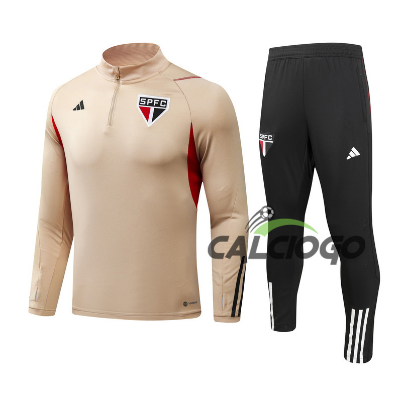 Tuta Calcio São Paulo FC Felpa Zips 2023-2024