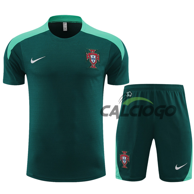 Tuta Sportiva Portugal Verde Jersey 2024-2025