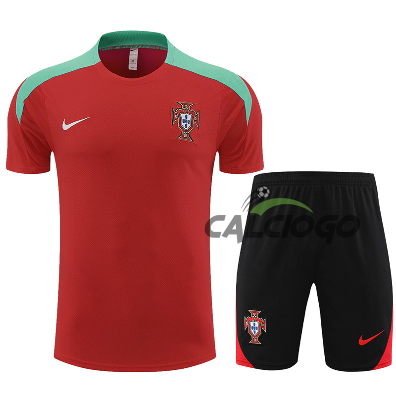 Kit Maglia Portugal Rosso Jersey 2024-2025  