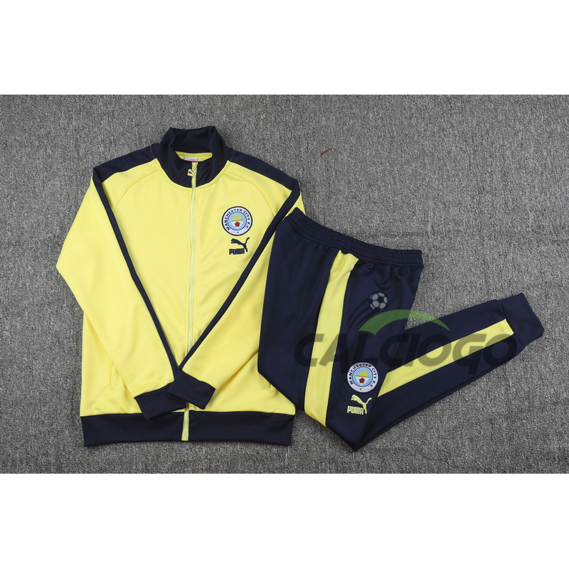 Tuta Calcio Manchester City Felpa Giallo 2023-2024