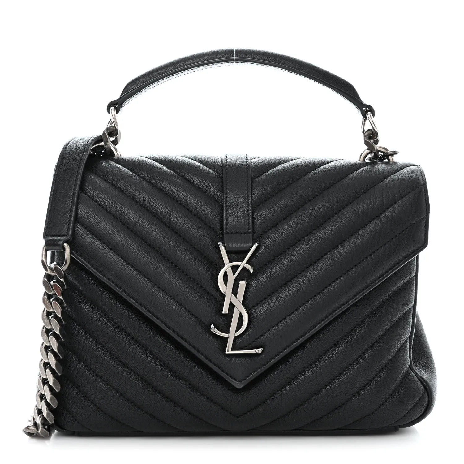 Saint Laurent Medium College Bag Black