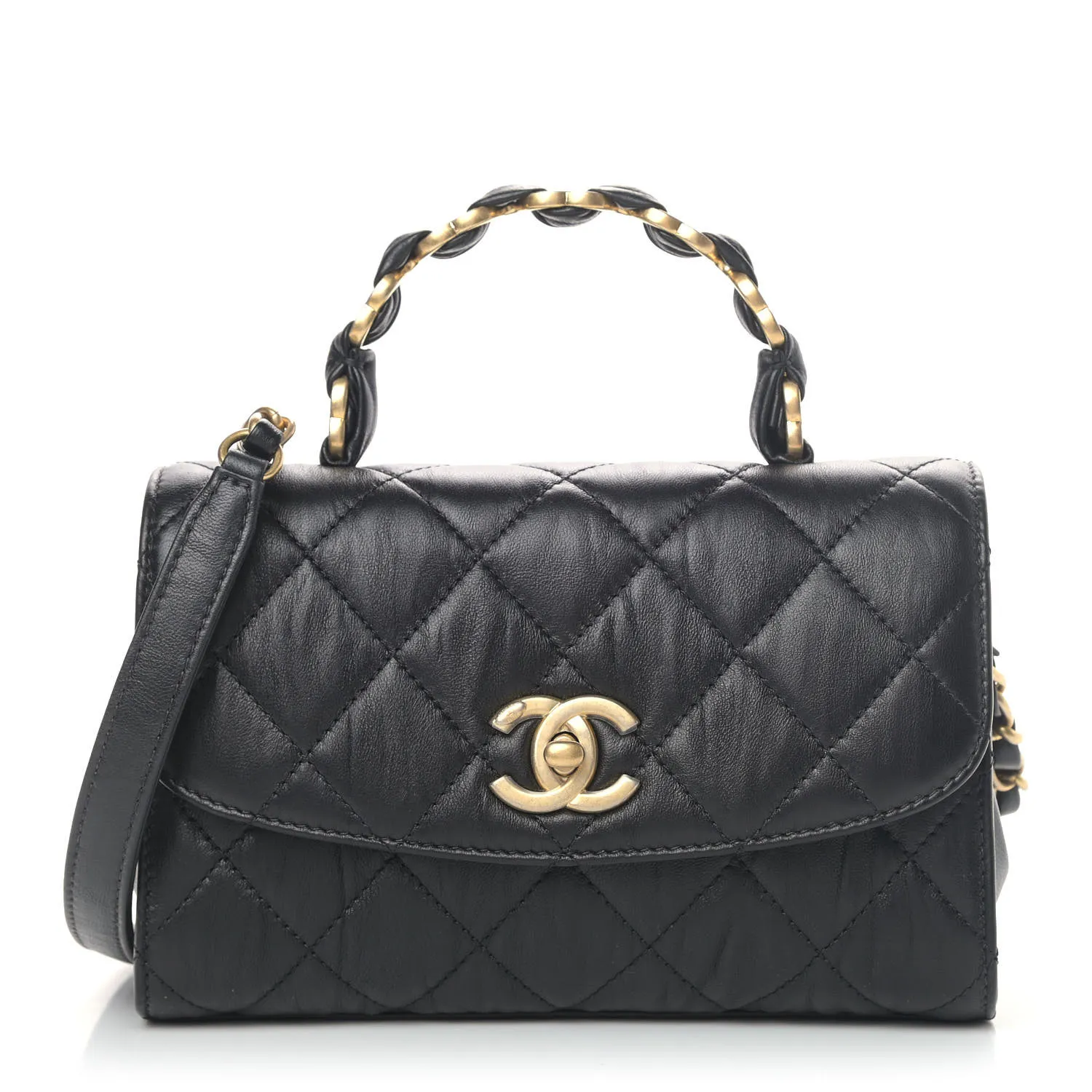 CHANEL Mini Flap Bag with Top Handle