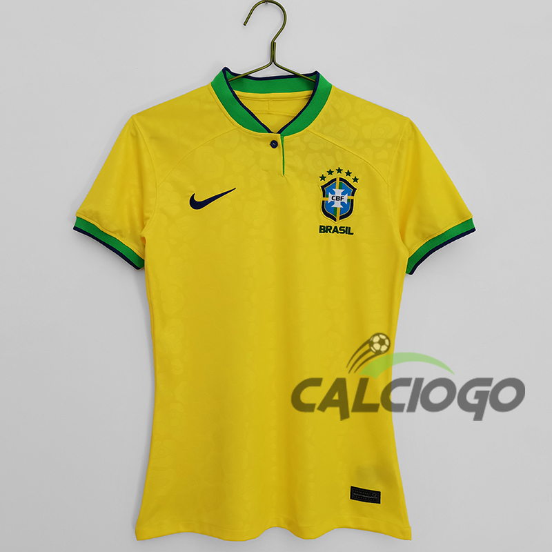 Brazil Femmina Jersey Home Giallo 2022-2023