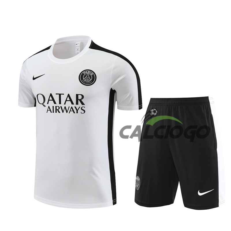 Tuta Sportiva Paris PSG Bianco Jersey 2023-2024