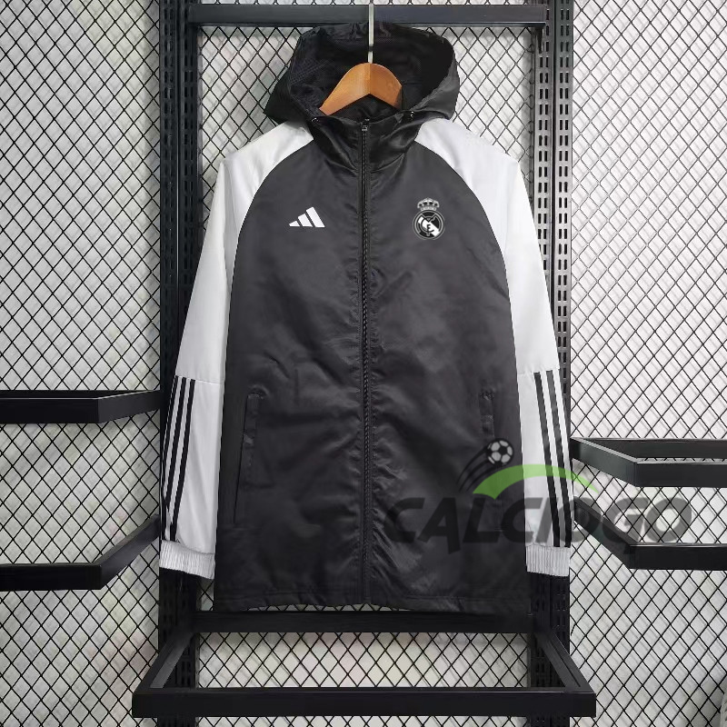 Giacca A Vento Real Madrid Nero 2023