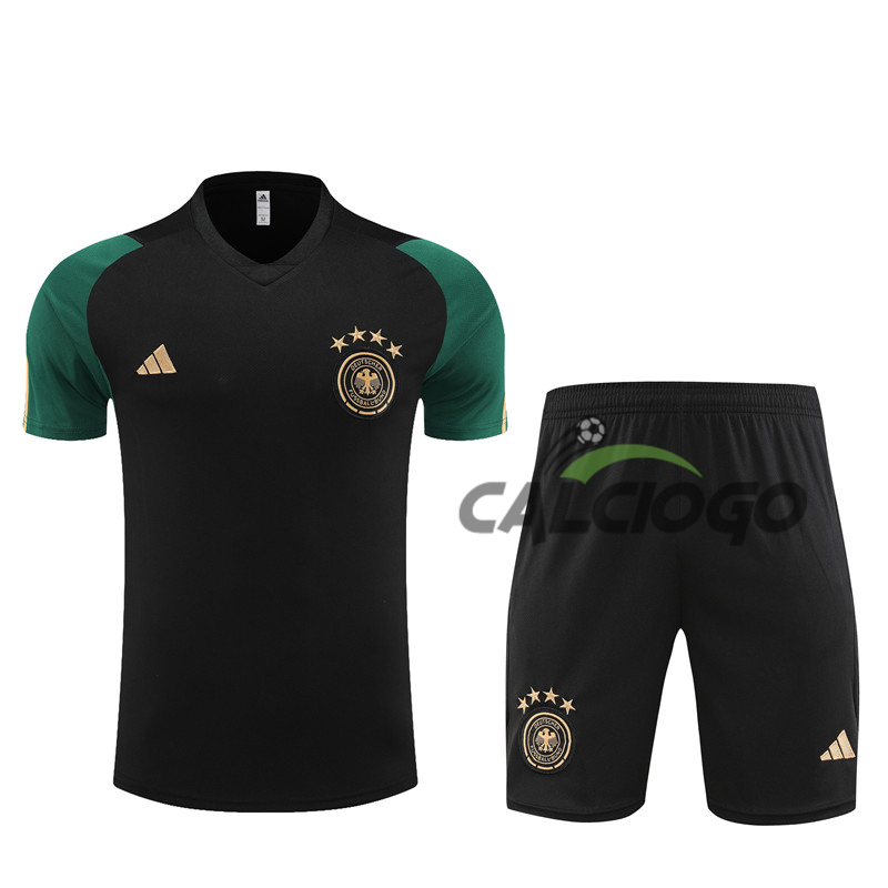 Kit Gara Germany Nero Jersey Pantaloncini 2023-2024