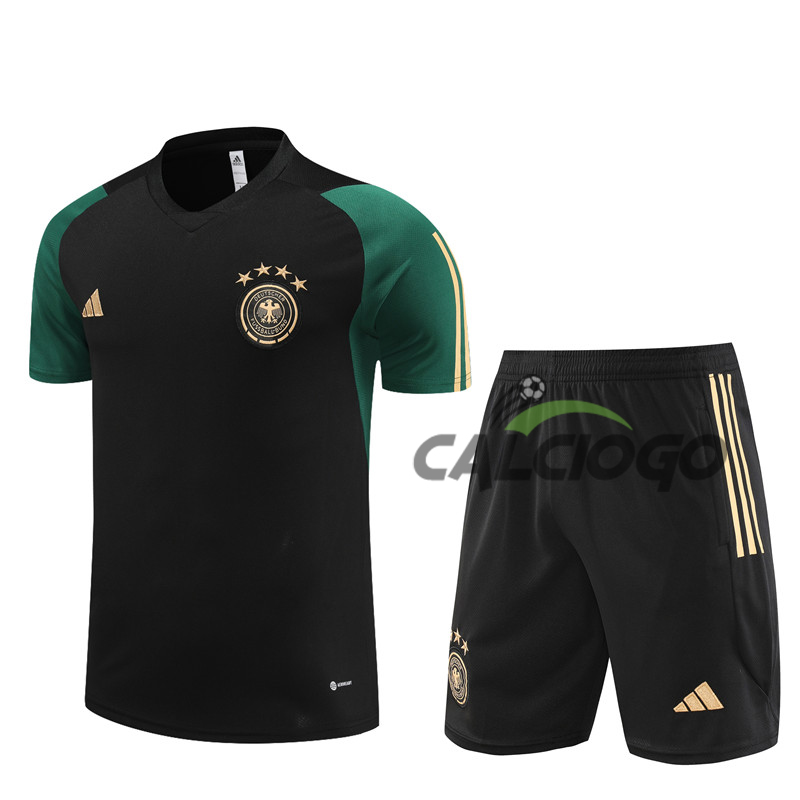 Kit Gara Germany Nero Jersey Pantaloncini 2023-2024