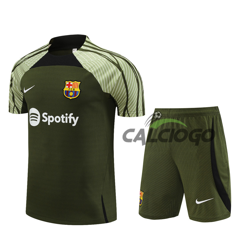 Tuta Maillot FC Barcellona Verde 2023-2024