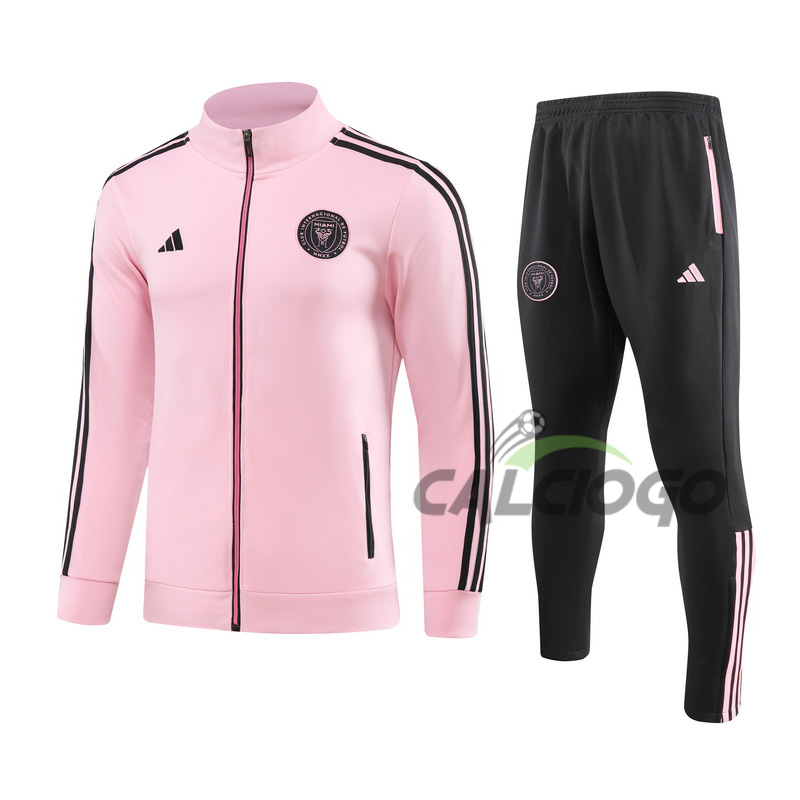 Tuta Inter Miami CF Felpa Zips Rosa 2023-2024