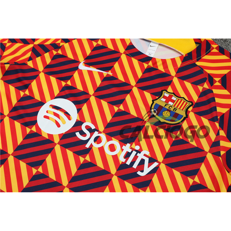 Tuta Sportiva FC Barcellona Giallo Jersey 2023-2024