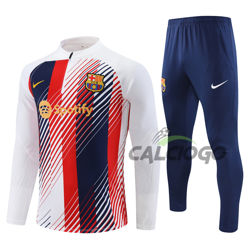 Tuta Calcio FC Barcellona Felpa Zips 2023-2024