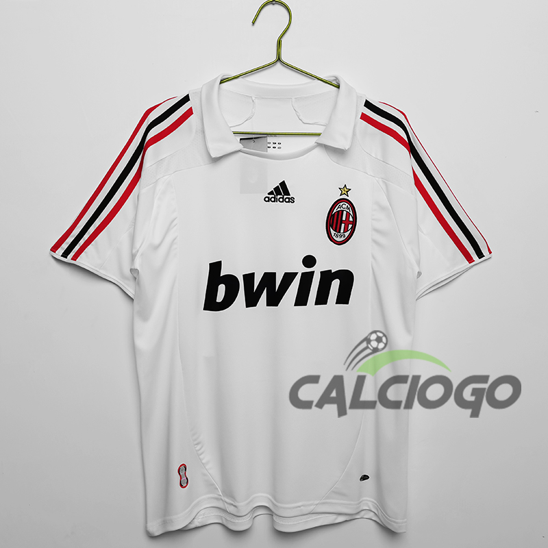 Maglia Storica AC Milan Bianco Away 2007-2008