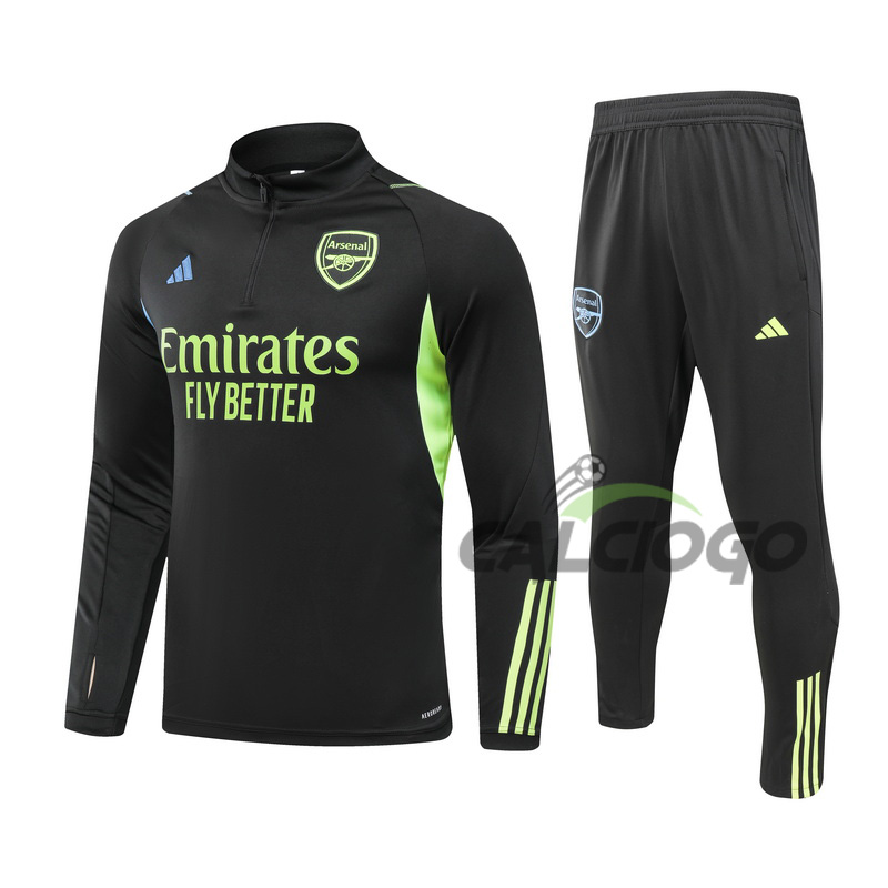 Tuta Arsenal Felpa Zips Top Pantaloni 2023-2024