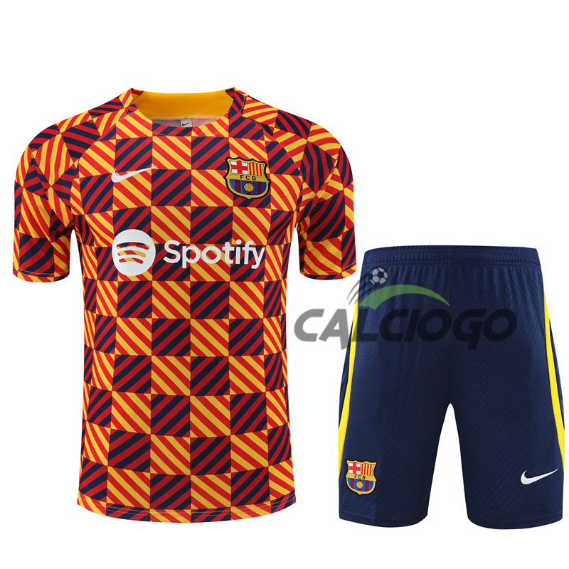 Tuta Sportiva FC Barcellona Giallo Camuffare 2023-2024