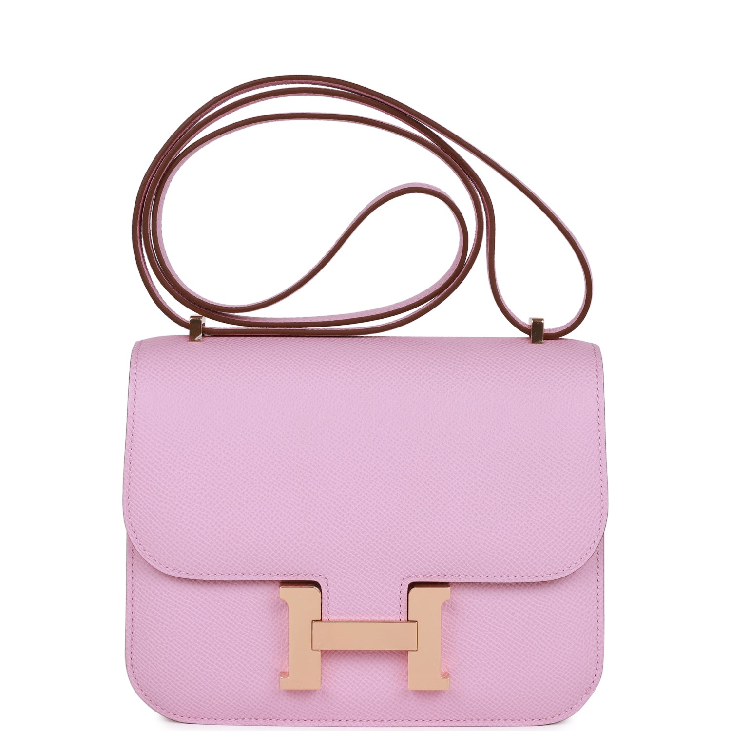 Hermès Constance 18 Mauve Sylvestre Epsom Rose Gold Hardware