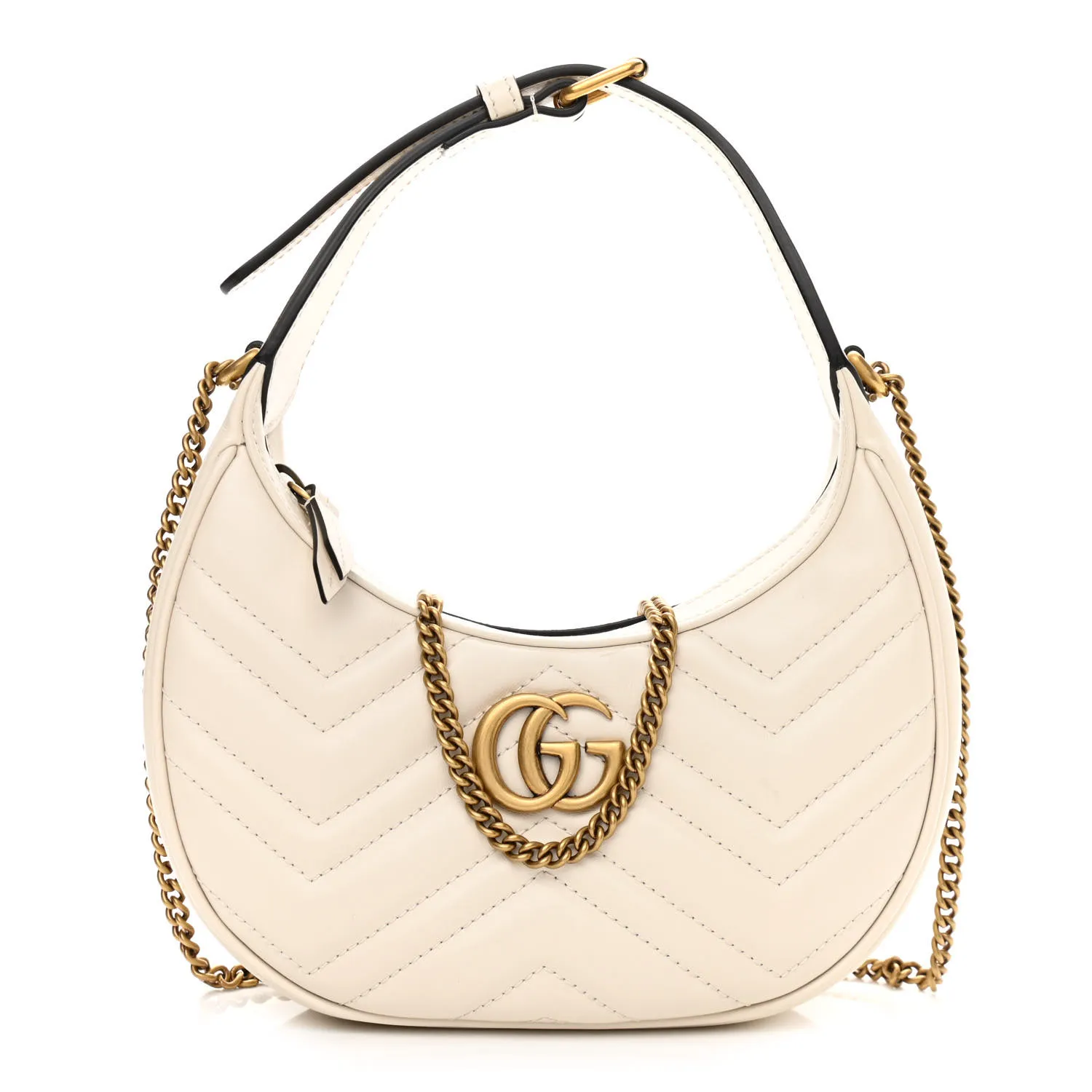 GG Marmont half-moon-shaped mini bag